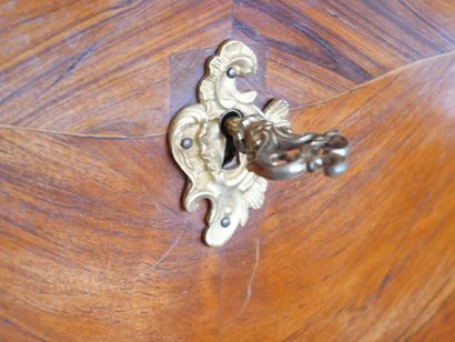 Rosewood veneered desk with butterfly wings,...
