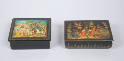 RUSSIA - Palekh school
Reunion of two lacquer...