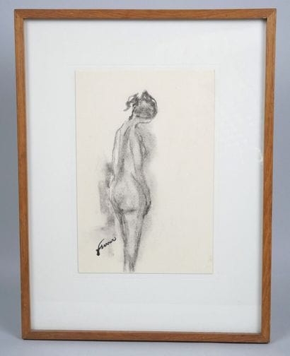 Francine SERRER (20th century)
Female nude
charcoal...