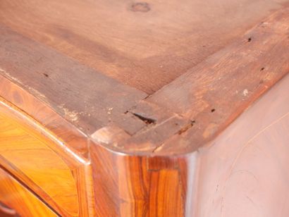 Rosewood veneered desk with butterfly wings,...