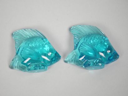 LALIQUE FRANCE
Fish
Subject in turquoise-blue...