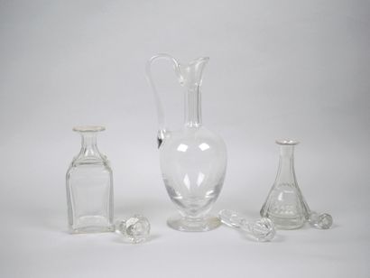 CRISTAL DE LORRAINE
Crystal decanter with...