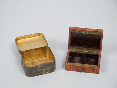 Reunion of two rectangular boxes, one in...
