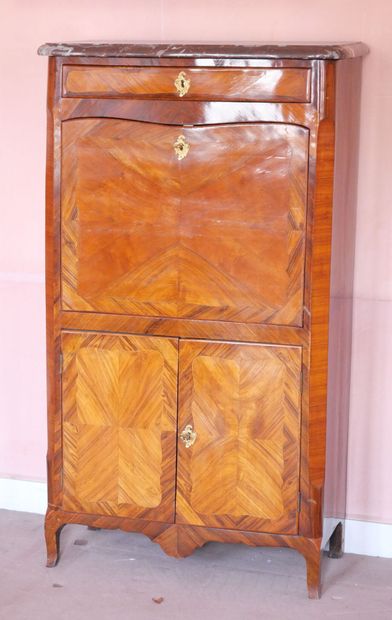 Rosewood veneered desk with butterfly wings,...