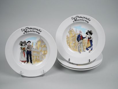 LIMOGES for KANTERBRAU
Suite of 5 porcelain...