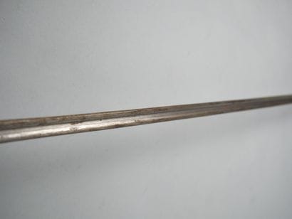 Fencing foil with filigree fusee, helmet-shaped...