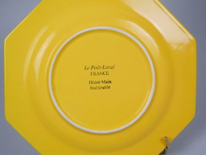 POET-LAVAL
Service set in yellow earthenware...