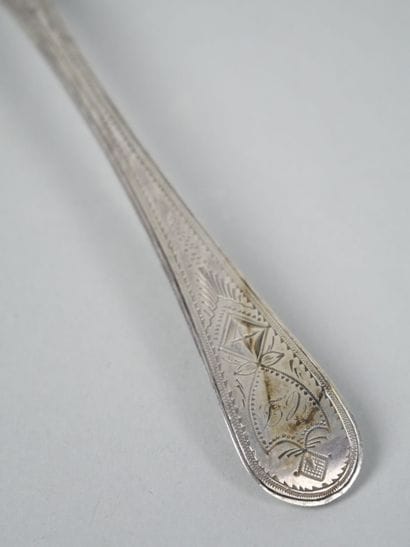 800 thousandths gilt silver pie server with...