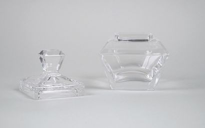 SEVRES
Perfume bottle, cotton box and crystal...