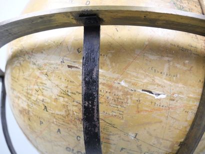 1:40,000,000 terrestrial globe by Joseph...