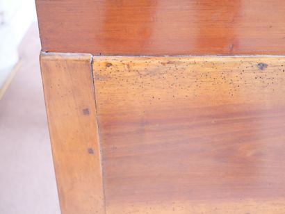 Sloping desk in molded cherrywood, opening...