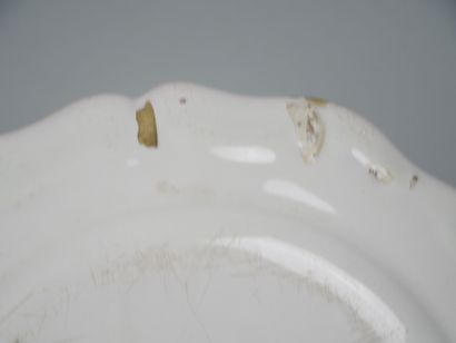 STRASBOURG
Two earthenware pendant plates...