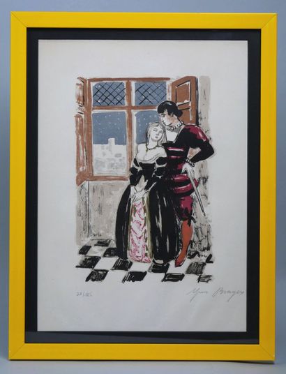 Yves BRAYER (1907-1990)
Couple at the window
Lithograph...