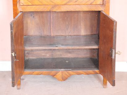 Rosewood veneered desk with butterfly wings,...