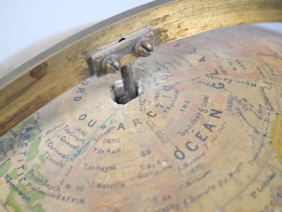 1:40,000,000 terrestrial globe by Joseph...