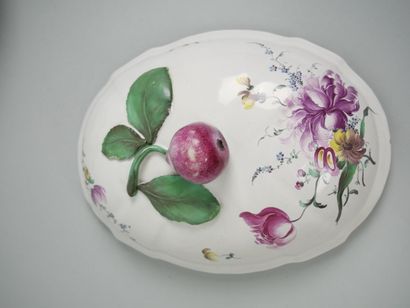 STRASBOURG
Covered earthenware tureen with...