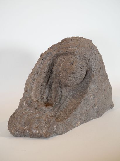 20th century school
Face
Stone subject monogrammed...