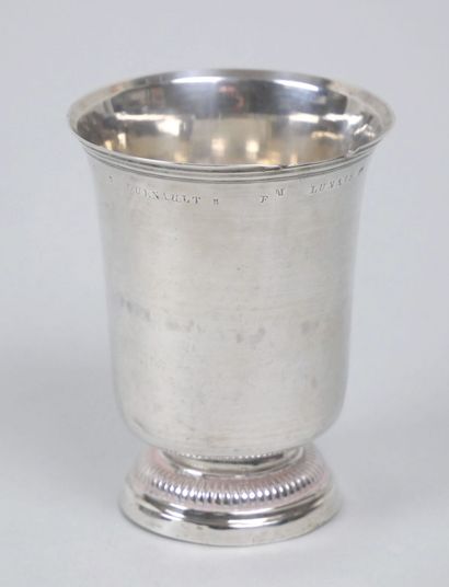 Tulip-shaped kettle in silver 750 thousandths...