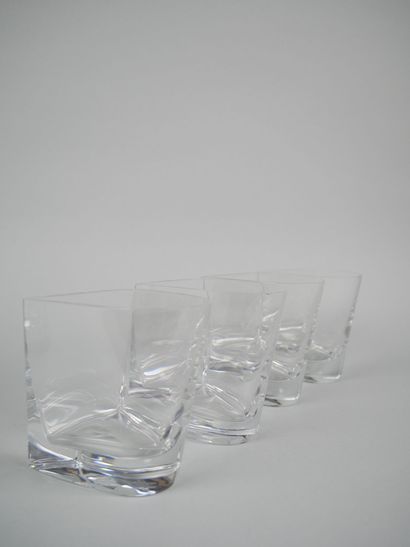 SEVRES
Oblique-shaped crystal whisky service...