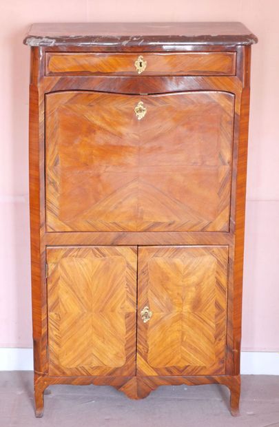 Rosewood veneered desk with butterfly wings,...