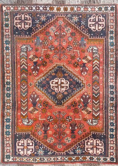 Chiraz carpet (warp, weft and wool pile),...
