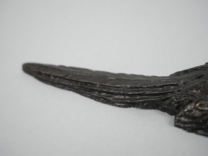Small pewter pheasant with black patina
Length:...