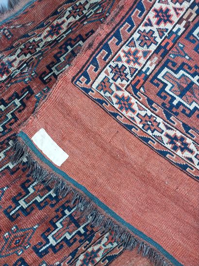 Turkmen saddle, probably Yemouth (wool warp,...