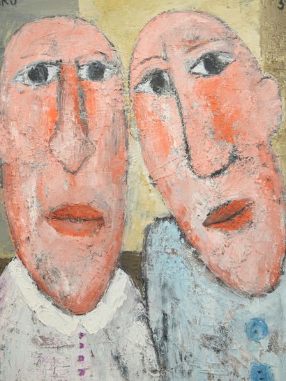Kako TOPOURIA (born 1960)
Double portrait
Oil...