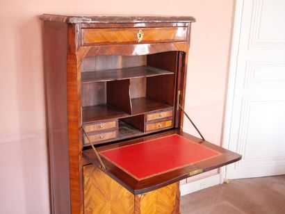 Rosewood veneered desk with butterfly wings,...