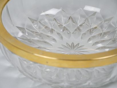 VAL SAINT LAMBERT
Glass compotier and tray...