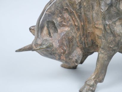 Pierre CHENET (20th century)
Charging Bull
Bronze...