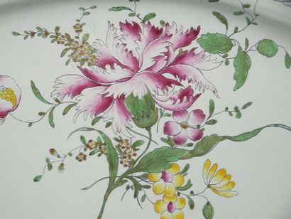STRASBOURG
Earthenware oval dish with contoured...