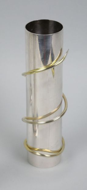 ERCUIS
Set of three silver-plated soliflor...