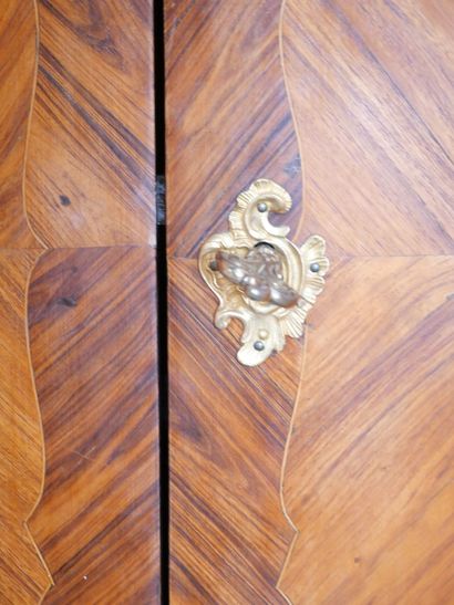 Rosewood veneered desk with butterfly wings,...
