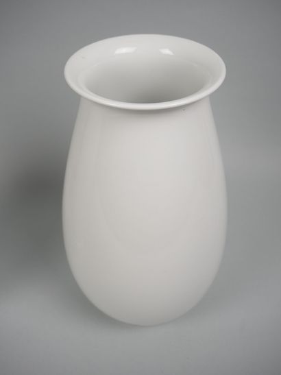 SEVRES
Set of two white porcelain vases,...