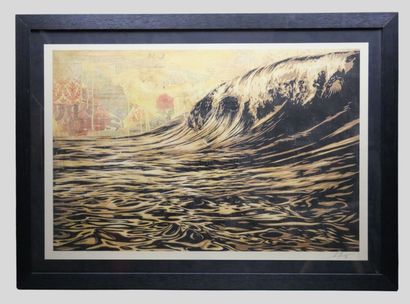 Shepard FAIREY aka OBEY (b. 1970)
Dark Wave
Silkscreen,...