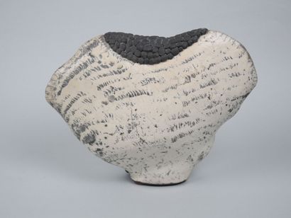 Contemporary school
Free-form enameled raku...