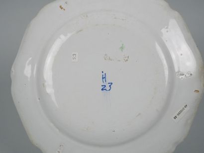STRASBOURG
Suite of five earthenware rimmed...