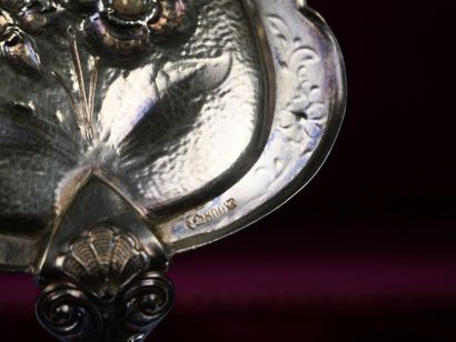 800 thousandths gilt silver pie server with...