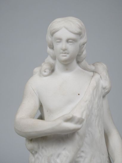 Bisque subject depicting Saint John the Baptist
Dimensions:...