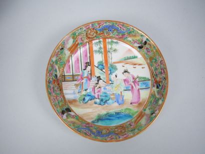 CHINA CANTON
Porcelain cup and saucer with...