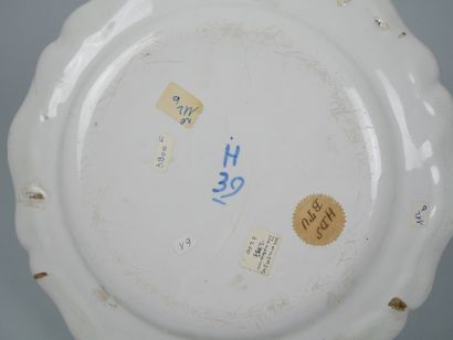 STRASBOURG
Two earthenware pendant plates...