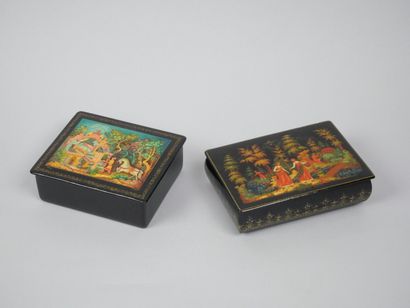 RUSSIA - Palekh school
Reunion of two lacquer...