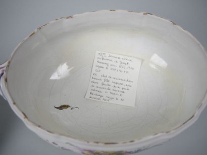 STRASBOURG
Covered earthenware tureen with...