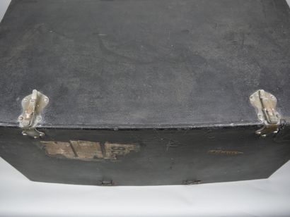 Important car trunk in wood covered with...