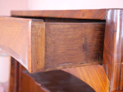 Rosewood veneered desk with butterfly wings,...
