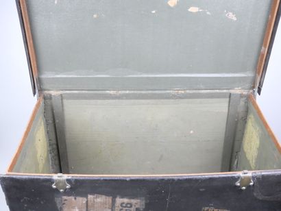 Important car trunk in wood covered with...