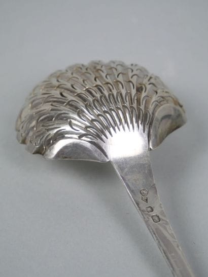 800 thousandths gilt silver pie server with...