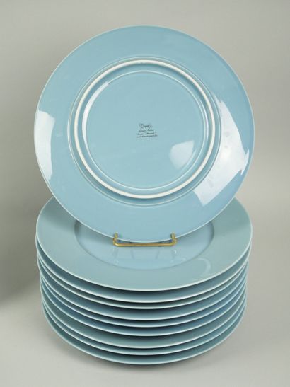 COQUET in Limoges
Suite of 11 large blue...