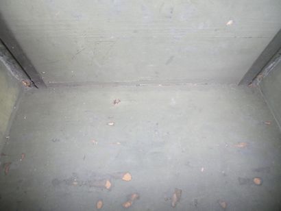 Important car trunk in wood covered with...